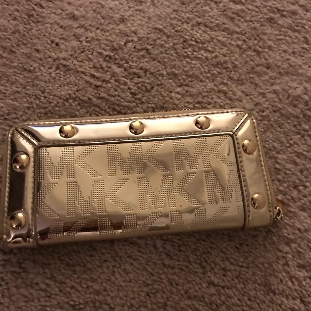 Michael Kors Gold Jet Set Wallet